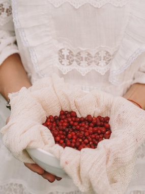 手捧蔓越莓图片